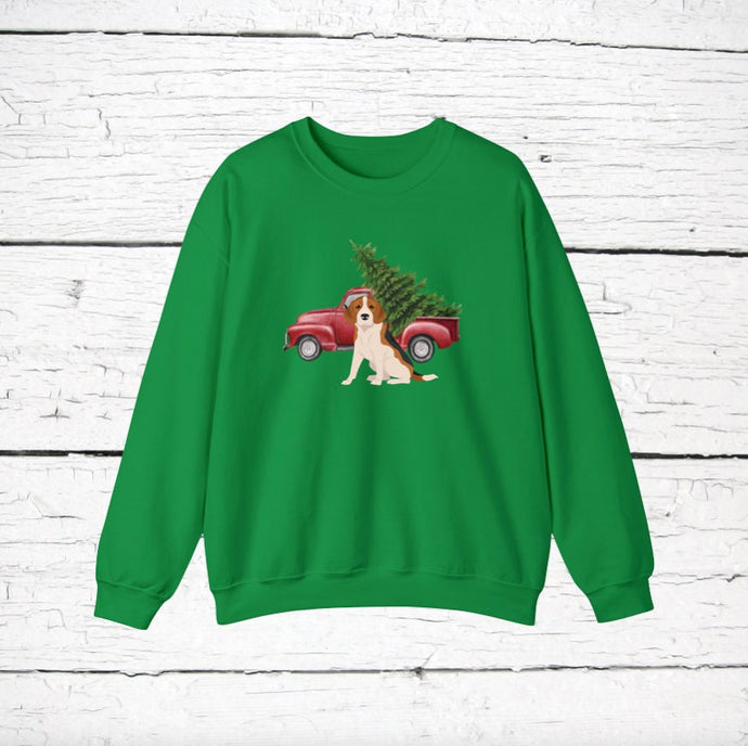 Beagle Red Truck Sweatshirt