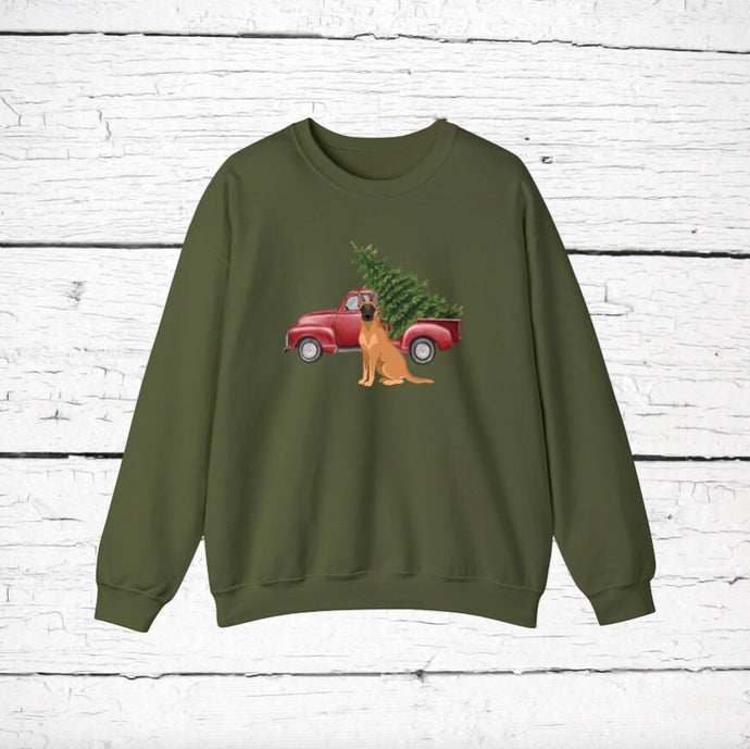 Belgian Malinois Red Truck Sweatshirt