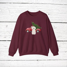 Load image into Gallery viewer, Bichon Frise Red Truck Sweatshirt
