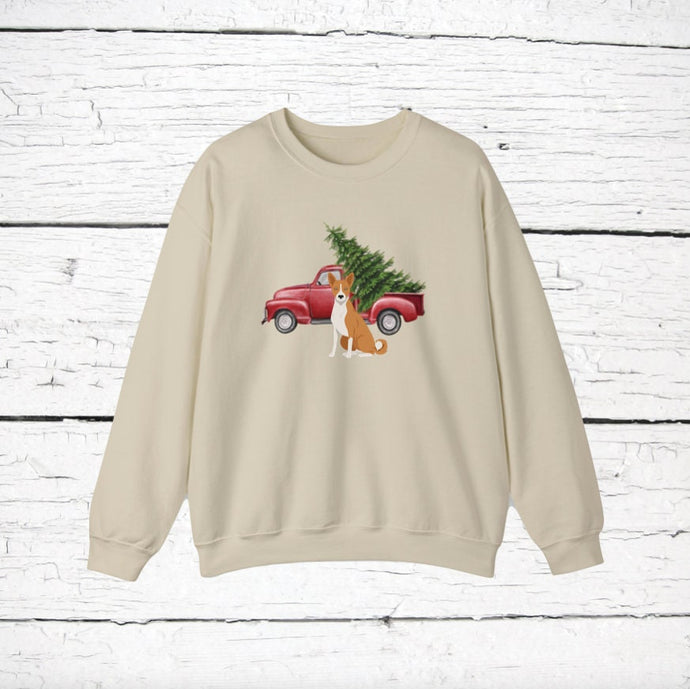 Basenji Red Truck Sweatshirt