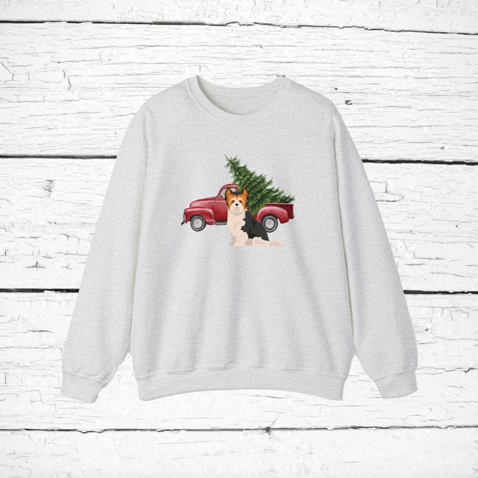 Biewer Terrier Red Truck Sweatshirt