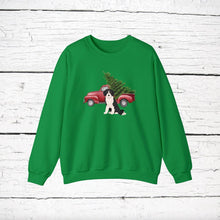 Load image into Gallery viewer, Bordoodle (Border Collie/Poodle mix) Red Truck Sweatshirt
