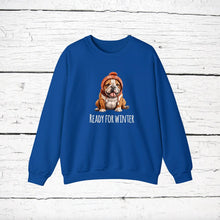 Load image into Gallery viewer, English Bulldog &#39;READY FOR WINTER&#39; Sweatshirt
