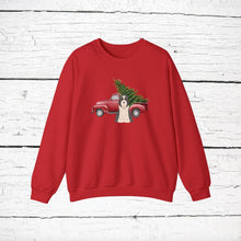 Load image into Gallery viewer, Bearded Collie Red Truck Sweatshirt
