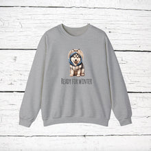 Load image into Gallery viewer, Siberian Husky &#39;READY FOR WINTER&#39; Sweatshirt
