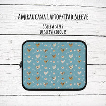 Load image into Gallery viewer, Ameraucana chicken laptop/iPad sleeve
