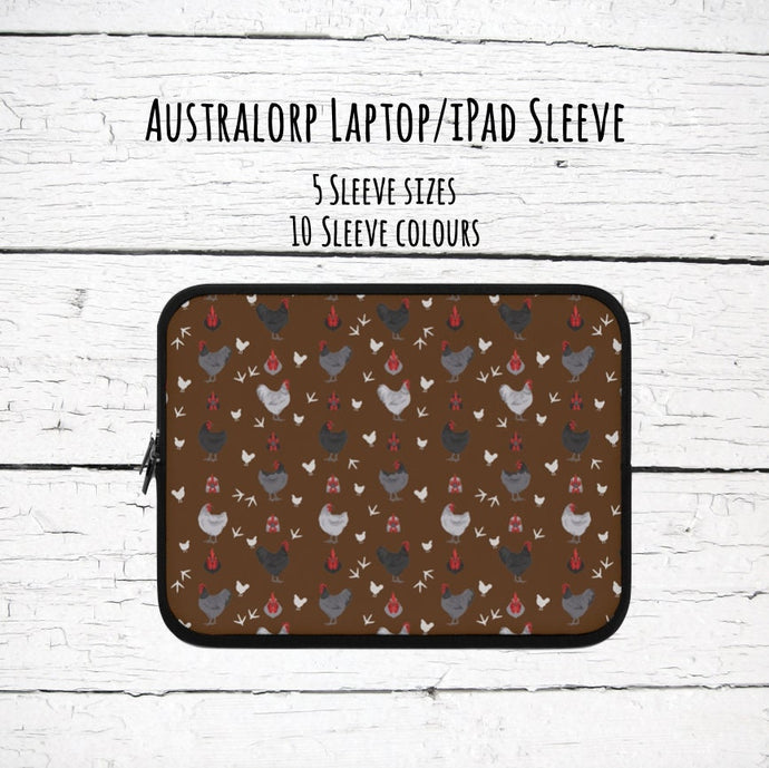 Australorp chicken laptop/iPad sleeve