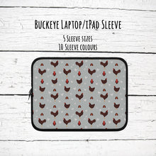 Load image into Gallery viewer, Buckeye chicken laptop/iPad sleeve
