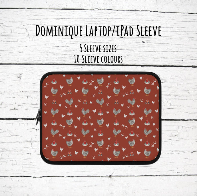 Dominique chicken laptop/iPad sleeve