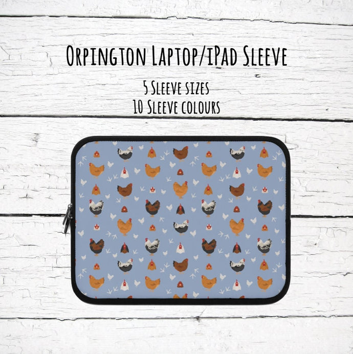 Orpington chicken laptop/iPad sleeve