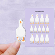 Load image into Gallery viewer, Embden Goose vinyl sticker sheet
