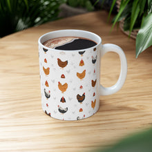 Load image into Gallery viewer, Orpington chicken pattern 11 oz mug
