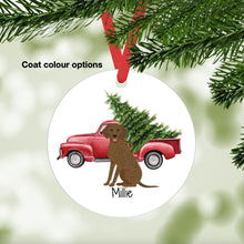 Load image into Gallery viewer, Plott Hound ornament personalized
