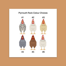 Load image into Gallery viewer, Plymouth Rock chicken sticker set - chicken sticker sheets - chicken breed stickers
