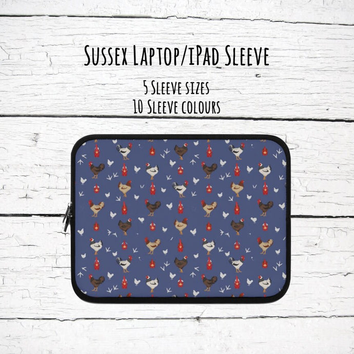 Sussex chicken laptop/iPad sleeve