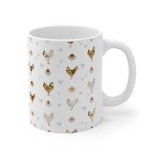 Load image into Gallery viewer, Ameraucana chicken pattern 11 oz mug
