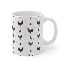 Load image into Gallery viewer, Delaware Blue chicken pattern 11 oz mug
