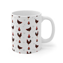 Load image into Gallery viewer, Rhode Island Red chicken pattern 11 oz mug
