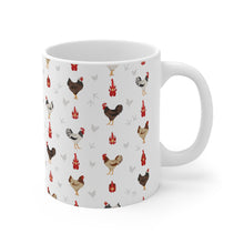 Load image into Gallery viewer, Sussex chicken pattern 11 oz mug
