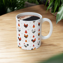 Load image into Gallery viewer, Wyandotte chicken pattern 11 oz mug
