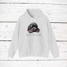 Load image into Gallery viewer, Black Russian Terrier &quot;Ready for a Nap&quot; Hooded Sweatshirt
