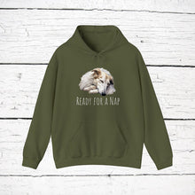 Load image into Gallery viewer, Borzoi &quot;Ready for a Nap&quot; Hooded Sweatshirt
