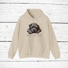 Load image into Gallery viewer, Bouvier des Flandres &quot;Ready for a Nap&quot; Hooded Sweatshirt
