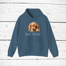 Load image into Gallery viewer, American Cocker Spaniel &quot;Ready for a Nap&quot; Hooded Sweatshirt
