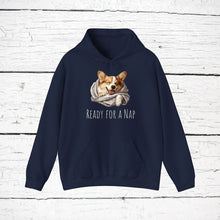 Load image into Gallery viewer, Cardigan Welsh Corgi &quot;Ready for a Nap&quot; Hooded Sweatshirt
