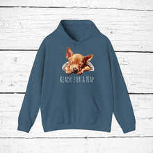 Load image into Gallery viewer, Cirneco dell&#39;Etna &quot;Ready for a Nap&quot; Hooded Sweatshirt
