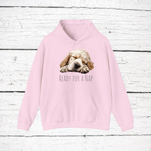 Load image into Gallery viewer, Clumber Spaniel &quot;Ready for a Nap&quot; Hooded Sweatshirt
