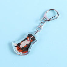 Load image into Gallery viewer, Bernese Mountain Dog acrylic zipper pull
