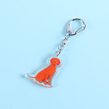 Load image into Gallery viewer, Vizsla acrylic zipper pull
