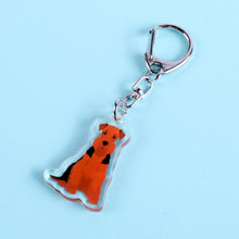 Load image into Gallery viewer, Airedale Terrier acrylic zipper pull
