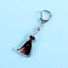 Load image into Gallery viewer, Doberman Pinscher (natural ears) acrylic zipper pull
