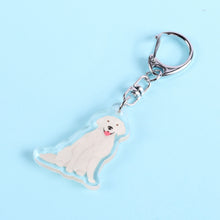 Load image into Gallery viewer, Golden Retriever (#2) acrylic zipper pull
