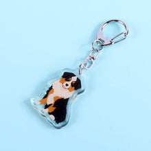 Load image into Gallery viewer, Miniature American Shepherd acrylic zipper pull
