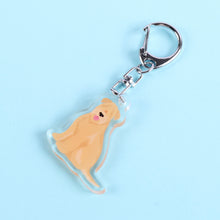 Load image into Gallery viewer, Soft Coated Wheaten Terrier acrylic zipper pull
