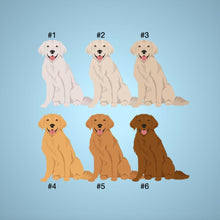 Load image into Gallery viewer, Golden Retriever (#4) acrylic zipper pull
