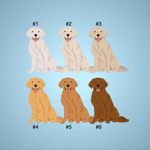 Load image into Gallery viewer, Golden Retriever (#3) acrylic zipper pull
