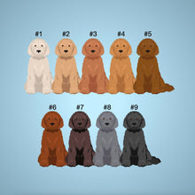 Load image into Gallery viewer, Goldendoodle (#4) acrylic zipper pull
