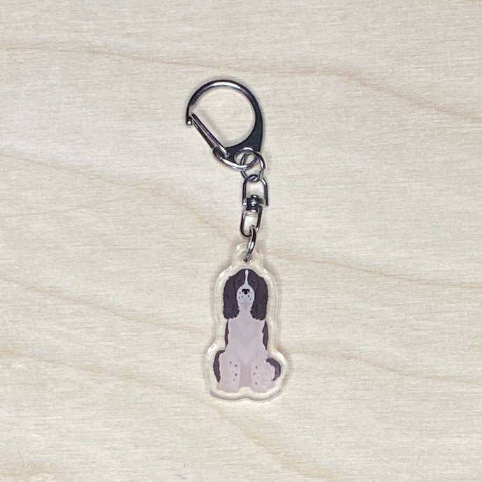 English Springer Spaniel acrylic zipper pull