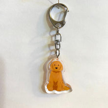 Load image into Gallery viewer, Goldendoodle (#4) acrylic zipper pull
