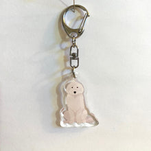 Load image into Gallery viewer, Great Pyrenees acrylic zipper pull
