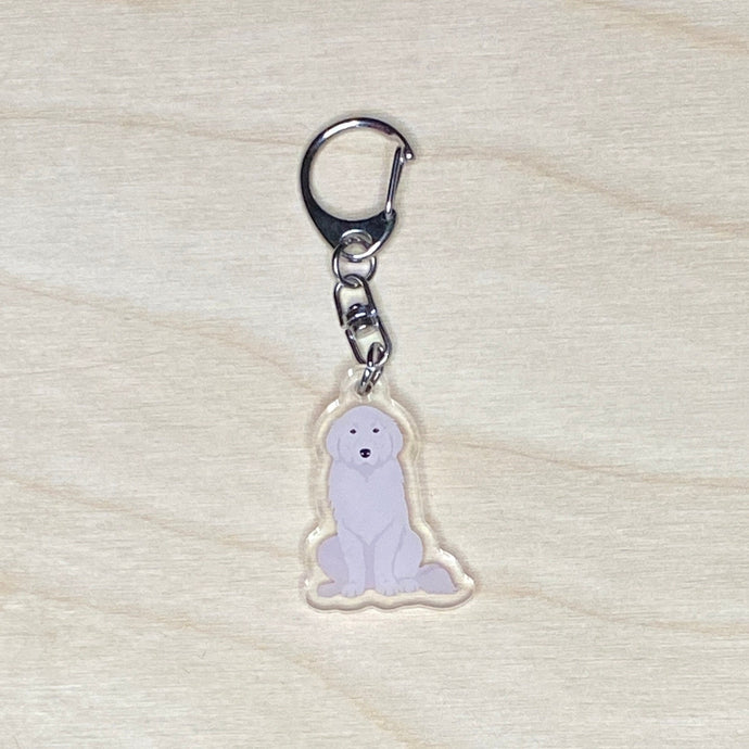 Great Pyrenees acrylic zipper pull