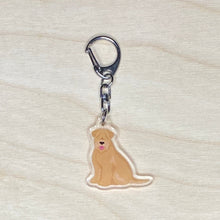 Load image into Gallery viewer, Soft Coated Wheaten Terrier acrylic zipper pull
