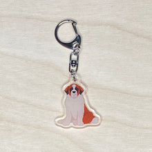 Load image into Gallery viewer, St. Bernard acrylic zipper pull
