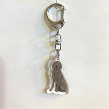 Load image into Gallery viewer, Weimaraner acrylic zipper pull
