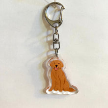 Load image into Gallery viewer, Golden Retriever (#4) acrylic zipper pull
