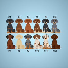 Load image into Gallery viewer, Dachshund acrylic zipper pull
